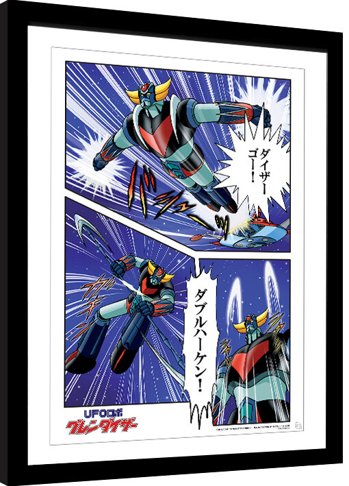 Ingelijste poster Grendizer - Grendizer in action