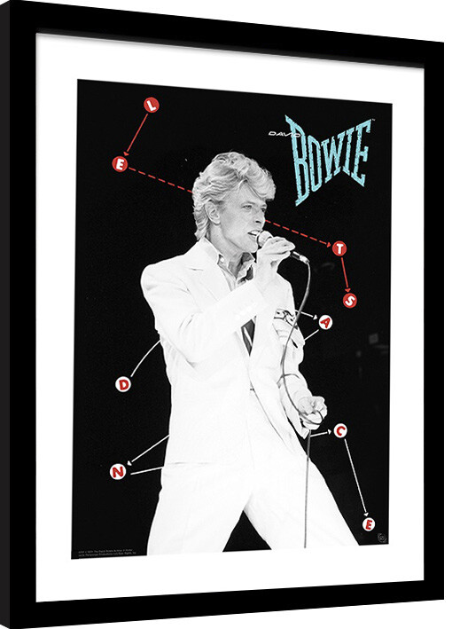 Keretezett poszter David Bowie - Lets Dance