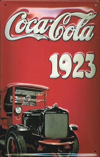 Metallschild COCA COLA - TRUCK 3D