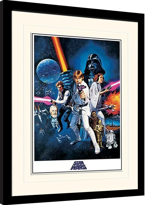 Lámina enmarcada Star Wars: A New Hope - One Sheet| Pósters