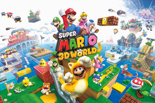 Poster Nintendo - Mario 3D world