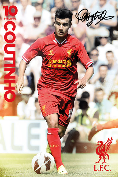 Plakát Liverpool - Coutinho 13/14