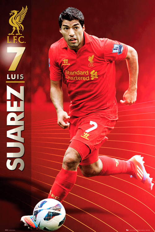 Poster Liverpool - Suarez 12/13