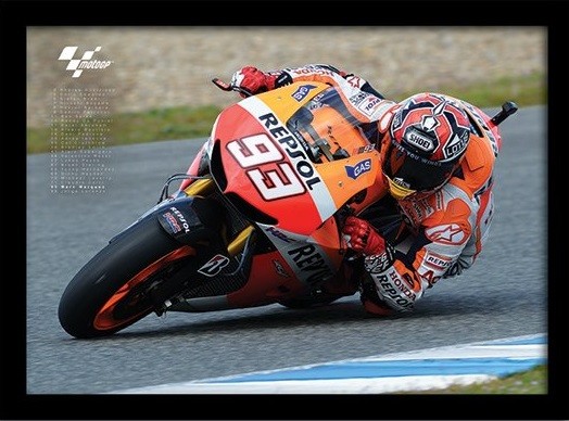 Zarámovaný plagát MOTO GP - Marquez