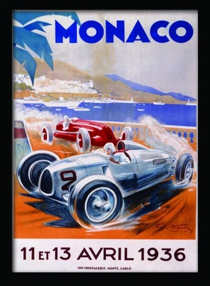 Keretezett poszter MONACO (9)
