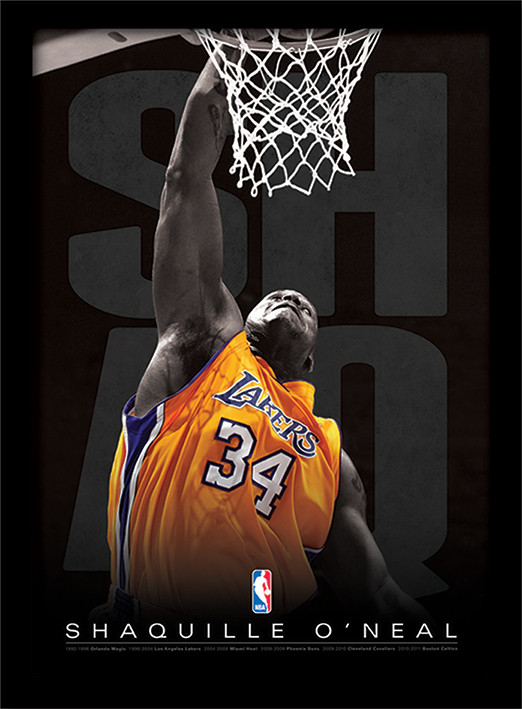 Framed Poster NBA - Shaq