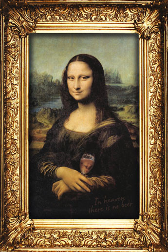 Poster Mona Lisa - beer da vinci