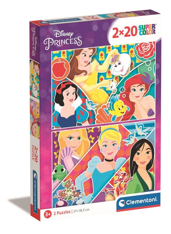 Puzzle Disney - Princezny, (2x) 20 ks