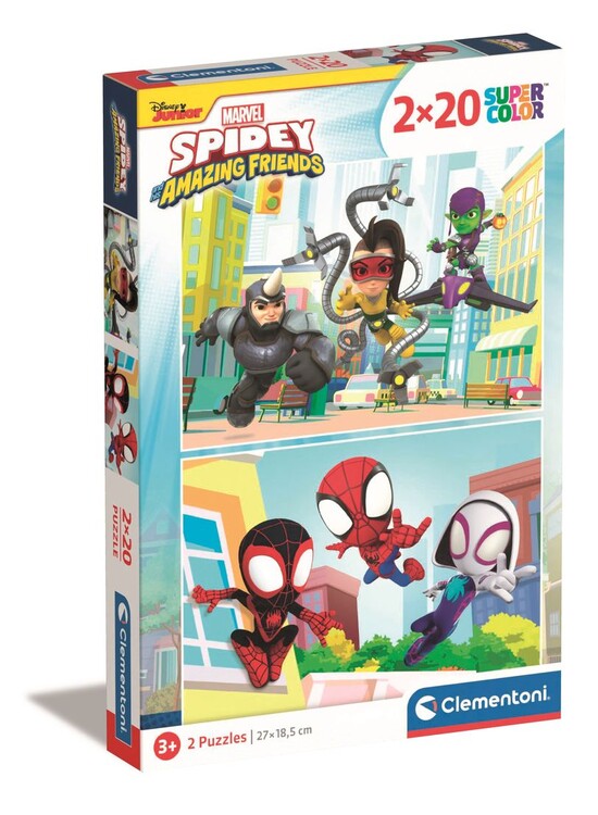 Puzzle Spiderman - Spidey and his Amazing Friends, (2x) 20 ks