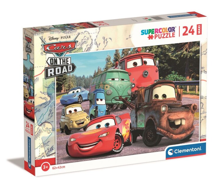 Levně Puzzle Disney - Cars on the Road, 24 ks