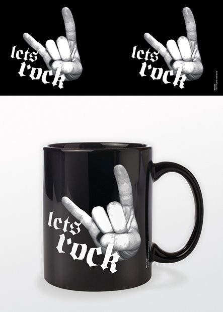 Tazza Let's Rock – On Black