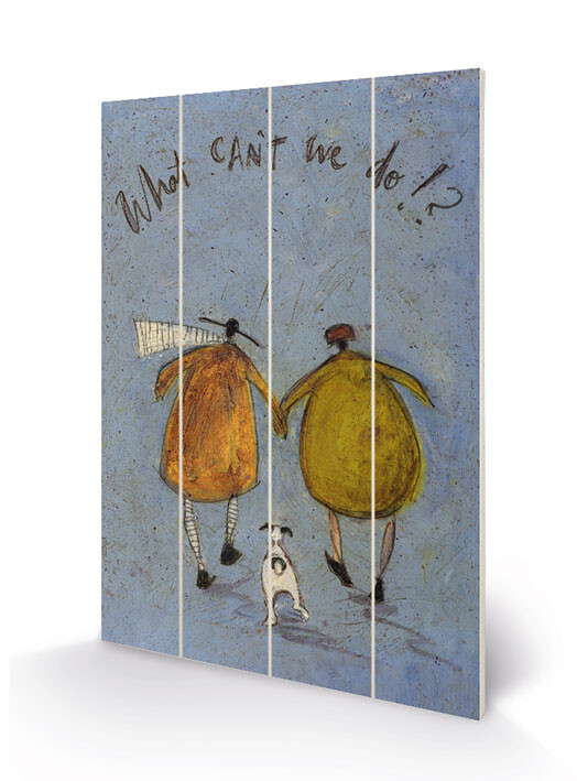 Levně Dřevěný obraz Sam Toft - What Can't We Do!?, 40 × 59 cm