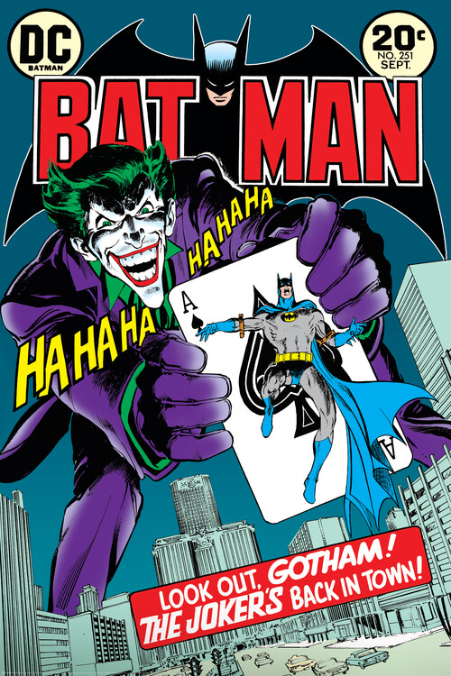 Plakát, Obraz - Batman - Joker back in the Town, 61x91.5 cm