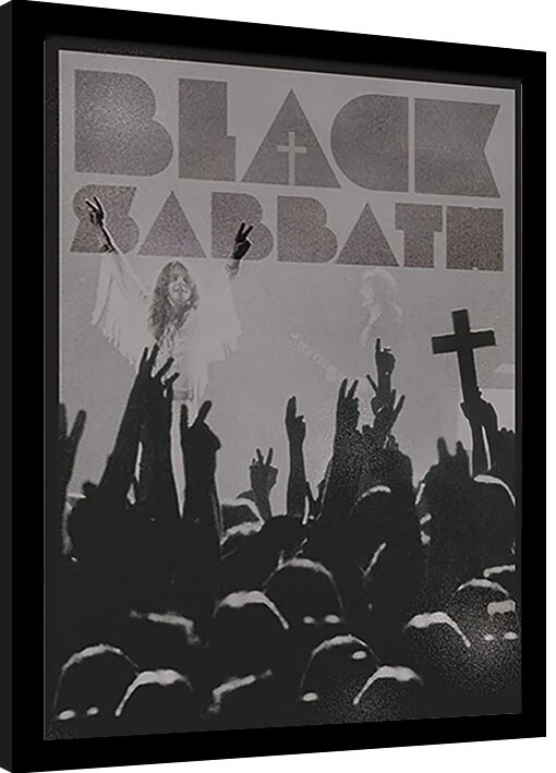 Inramad poster Black Sabbath