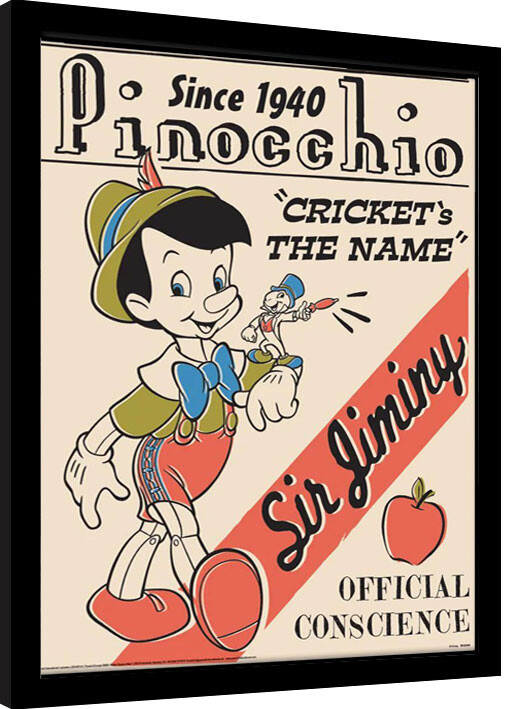 Gerahmte Poster Pinocchio - Cricket‘s The Name