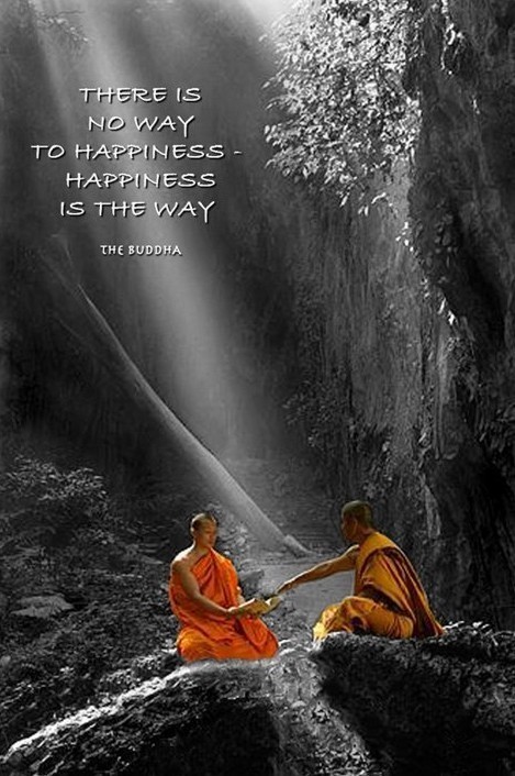 Poster Happines is the way