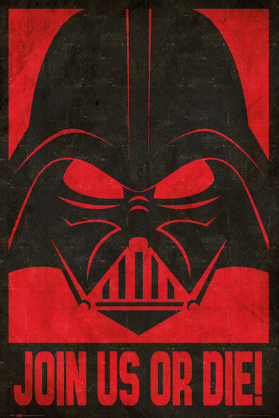 Poster STAR WARS - join us stencil