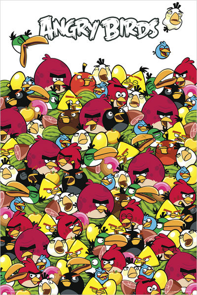 Poster Angry birds - pile up