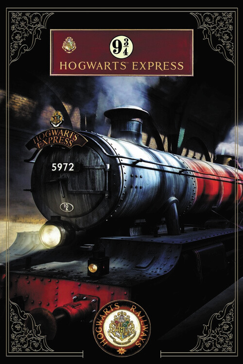 Umělecký tisk Harry Potter - The Hogwarts Express, 26.7x40 cm