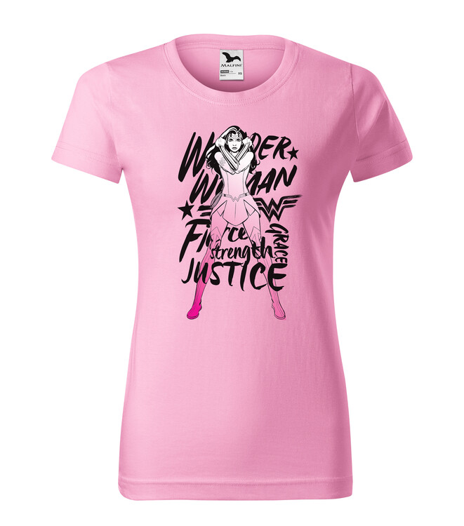 Tričko Wonder Woman - Fierce, Strenght, Grace, Justice, S