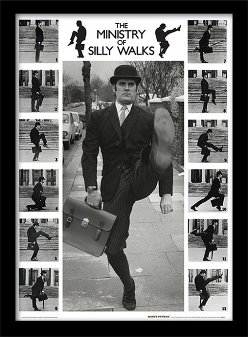 Gerahmte Poster MONTY PYTHON - ministry of silly walks