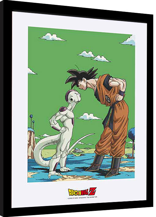 Poster incorniciato Dragon Ball - Frieza vs Goku
