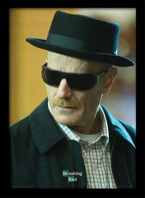Ingelijste poster BREAKING BAD - heisenberg