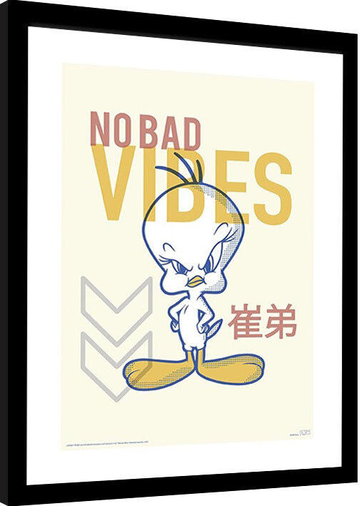 Poster incorniciato Looney Tunes - Tweety Vibec