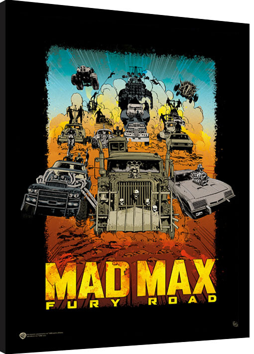 Ingelijste poster Mad Max: Fury Road - Warner 100th