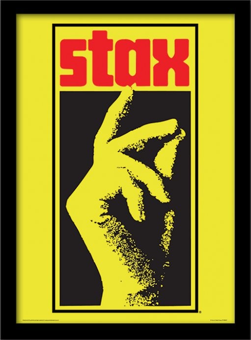 Inramad poster Stax - yellow