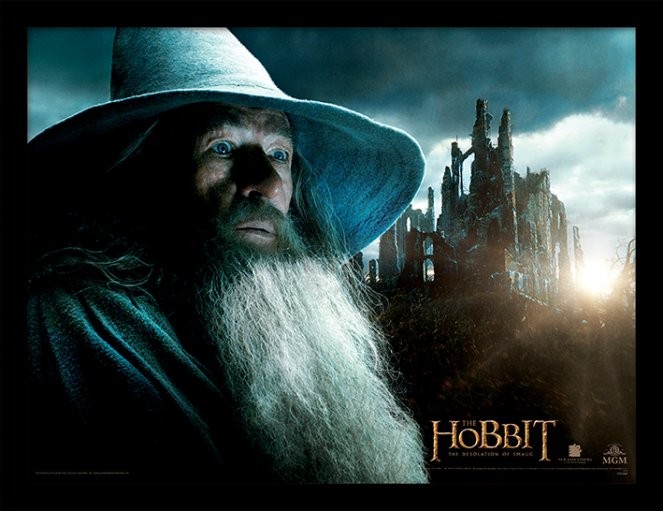 Gerahmte Poster DER HOBBIT: SMAUGS EINÖDE - gandalf