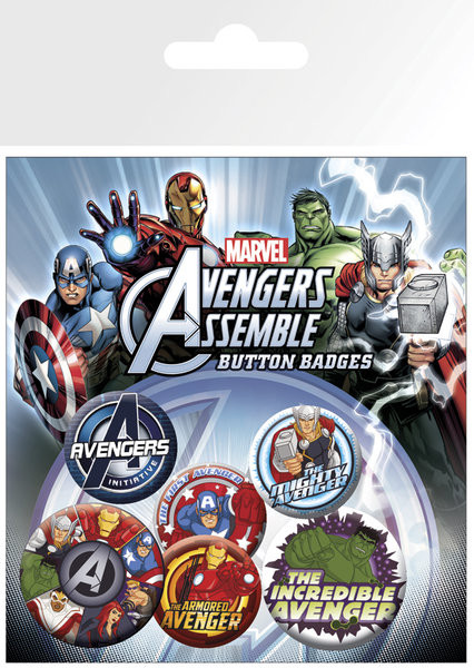 Ansteckerset THE AVENGERS - character
