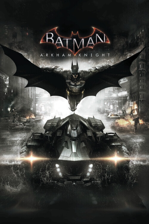 Umělecký tisk Batman Arkham Knight - Batmobile, 26.7x40 cm