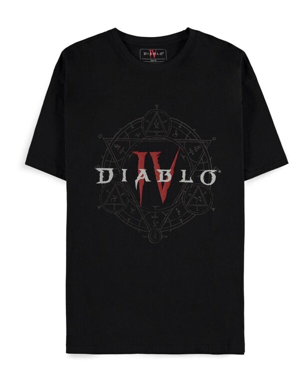Levně Tričko Diablo IV - Pentagram Logo, S