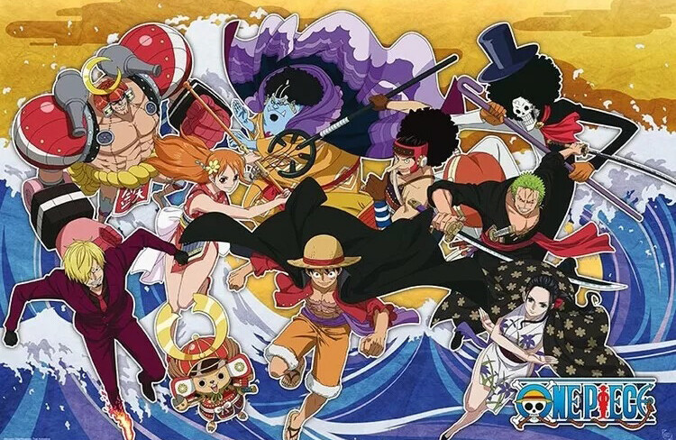 Plakát, Obraz - One Piece - The Crew in Wano Country, 91.5x61 cm