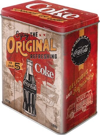 Scatola di latta Coca-Cola - Original Coke - Route 66