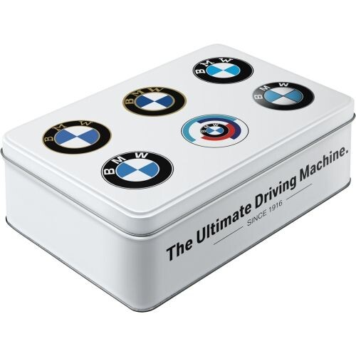 Plechová krabička Plechová krabička BMW - Logo Evolution, 2,5 l