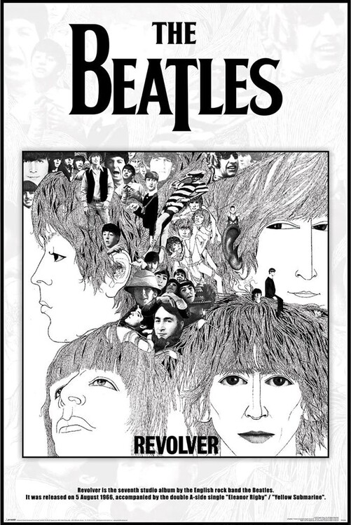 Plakát, Obraz - The Beatles - Revolver Album Cover, 61x91.5 cm