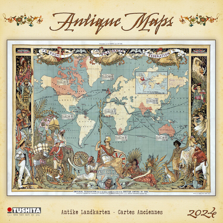 Calendario 2027 Antique Maps