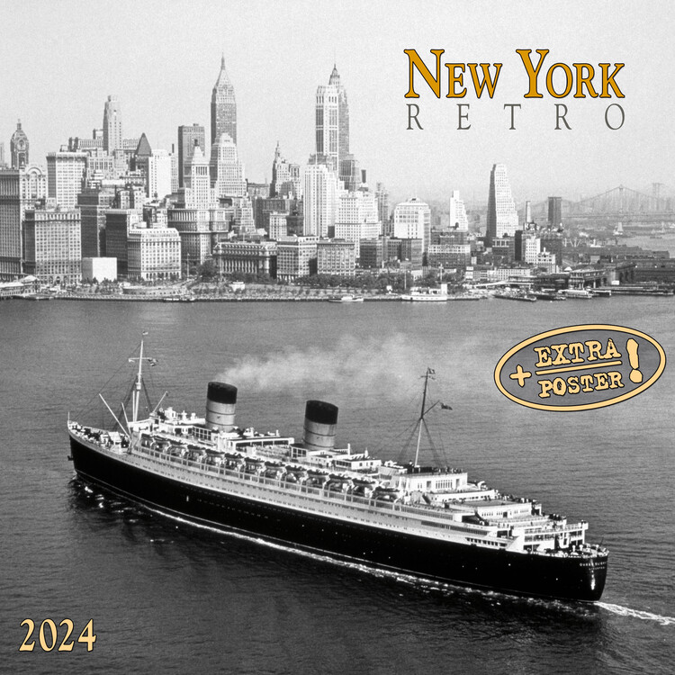 Kalender 2027 New York Retro