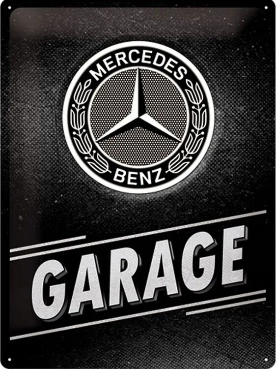 Metallschild Mercedes-Benz - Garage
