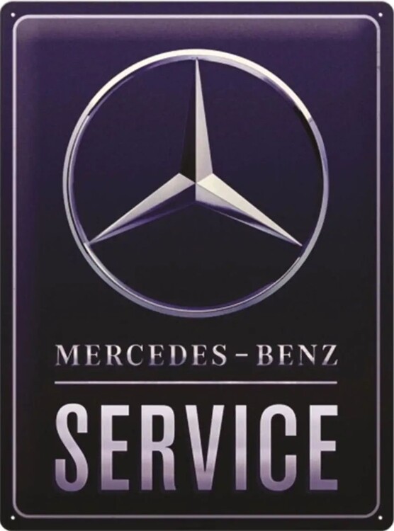 Plechová cedule Mercedes-Benz - Service, 30x40 cm