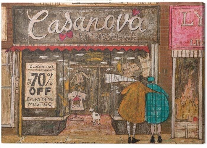 Canvastavla Sam Toft - Picking Out Something Special
