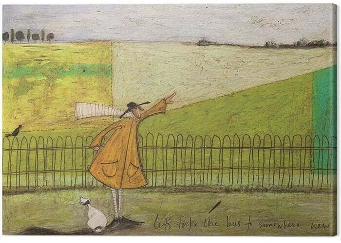 Obraz na płótnie Sam Toft - Let‘s Take the Bus to Somewhere