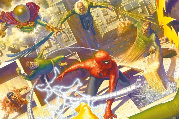 Plakát, Obraz - Marvel - Spider-Man vs The Sanister, (91.5 x 61 cm)