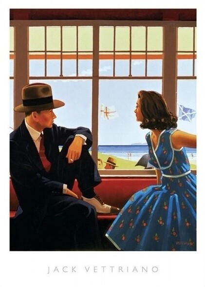 Kunstdruk Jack Vettriano - Edith and the kingpin