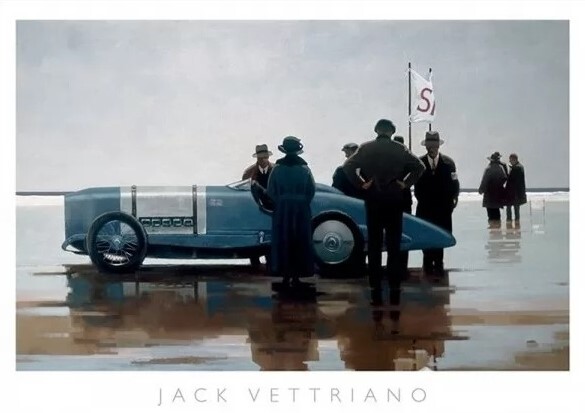 Kunstdruk Jack Vettriano - Pendine Beach