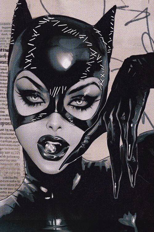 Umělecký tisk Catwoman - Black Suit, 26.7x40 cm