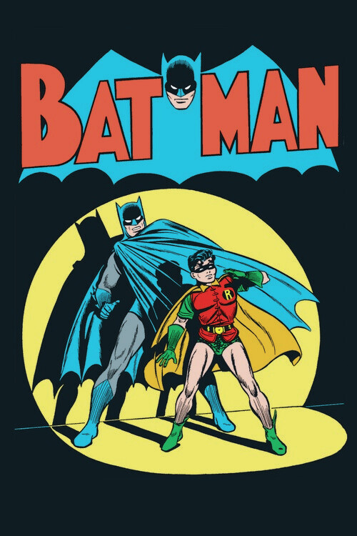 Umělecký tisk Batman - Robin, (26.7 x 40 cm)