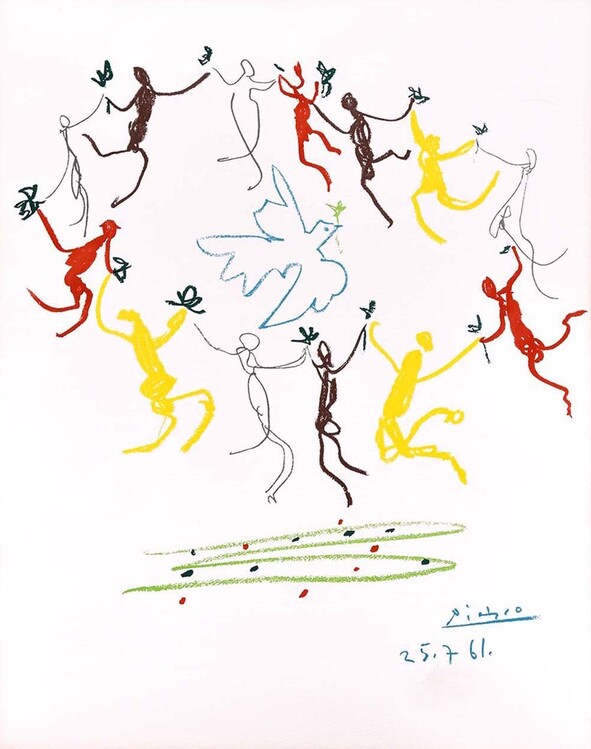 Umělecký tisk La ronde de la jeunesse, Pablo Picasso, 60x80 cm